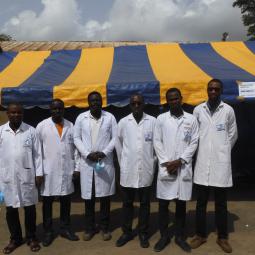 L'équipe médiale de l'ONG SED-CI à Adiaké